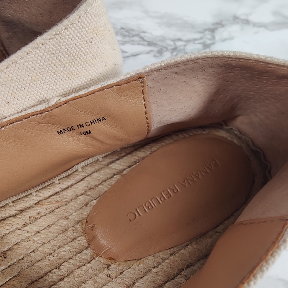 Banana Republic Red and Purple Striped Espadrilles Size 10 - Picture 9 of 11